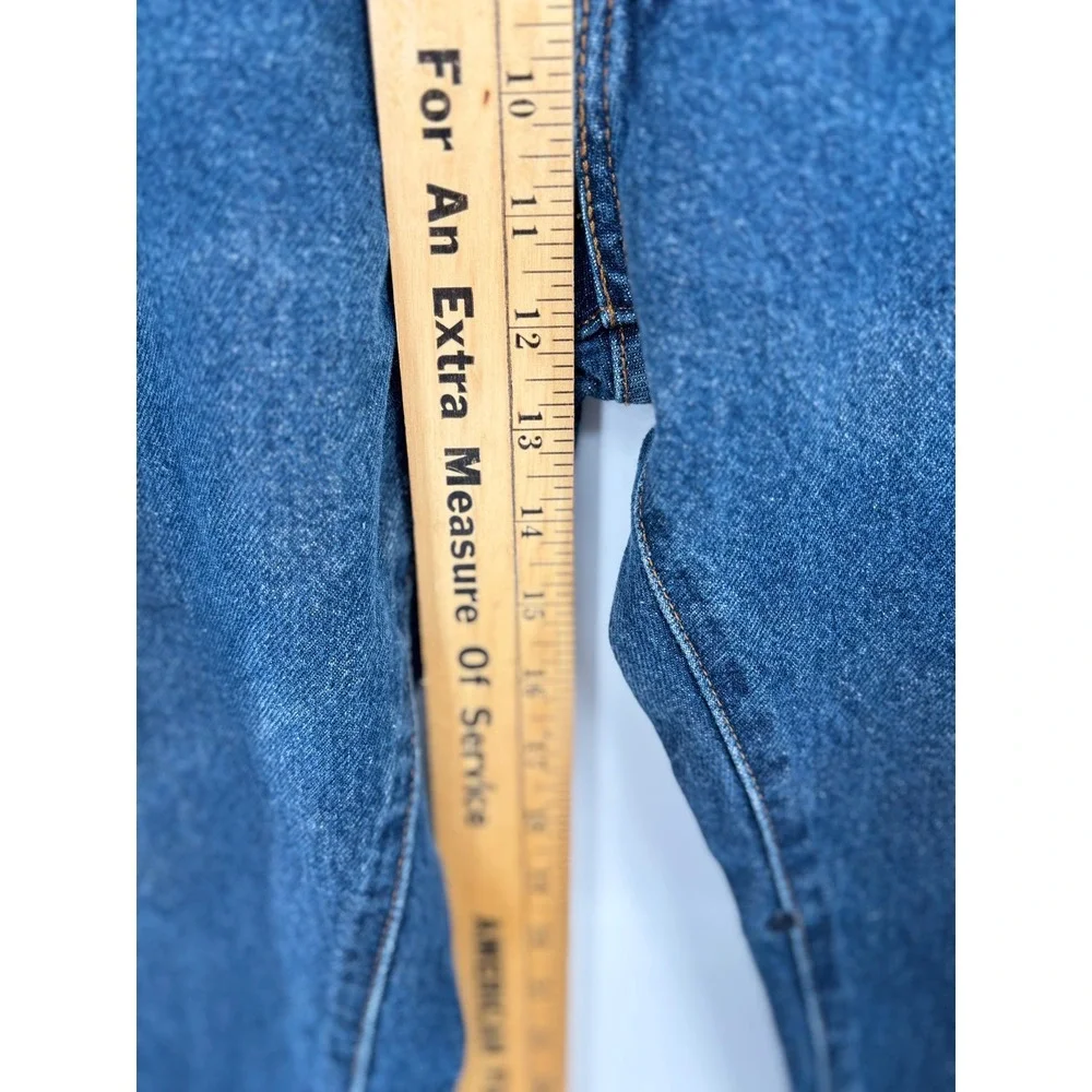 Levis 517 Mens Bootcut Jeans Distressed Clean Indigo Blue Denim(Measures 36x24)